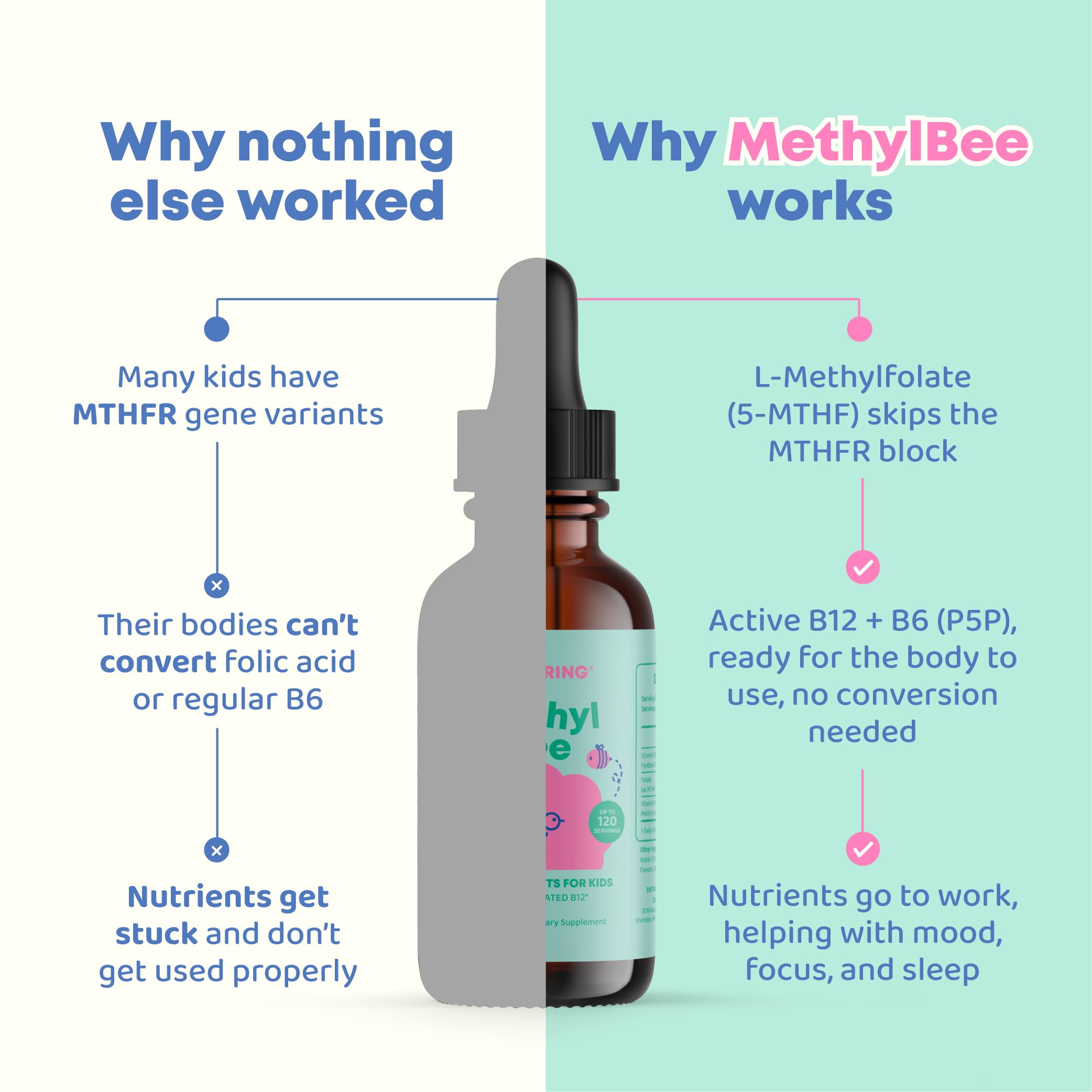 Close-up of Berry Lemonade liquid in JoySpring MethylBee bottle