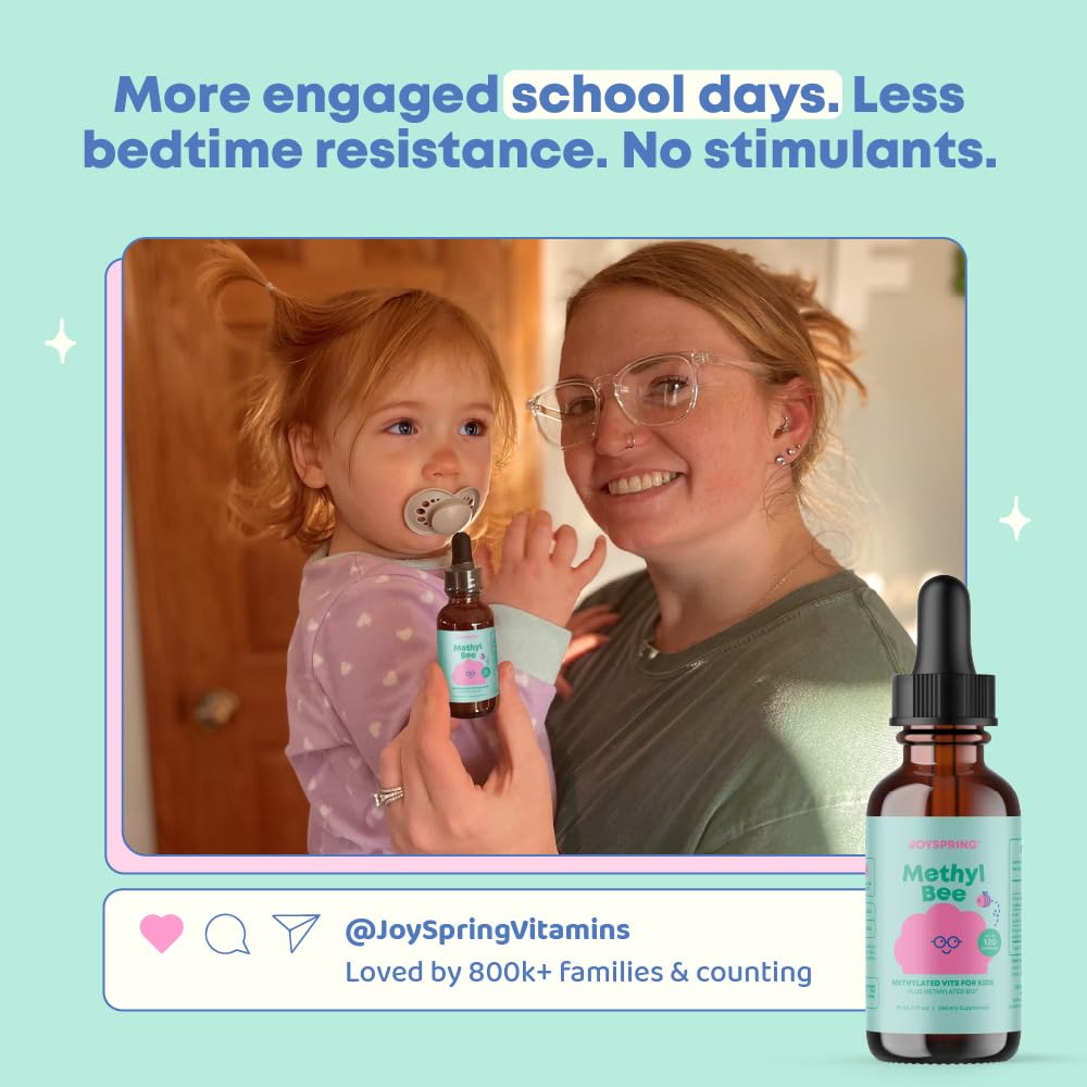 Measured drop from JoySpring MethylBee Kids Berry Lemonade