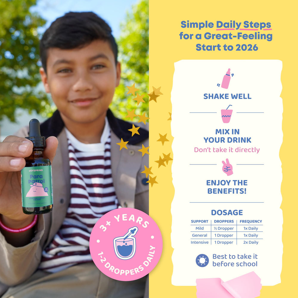 JoySpring ParaPatrol dropper for flexible serving sizes