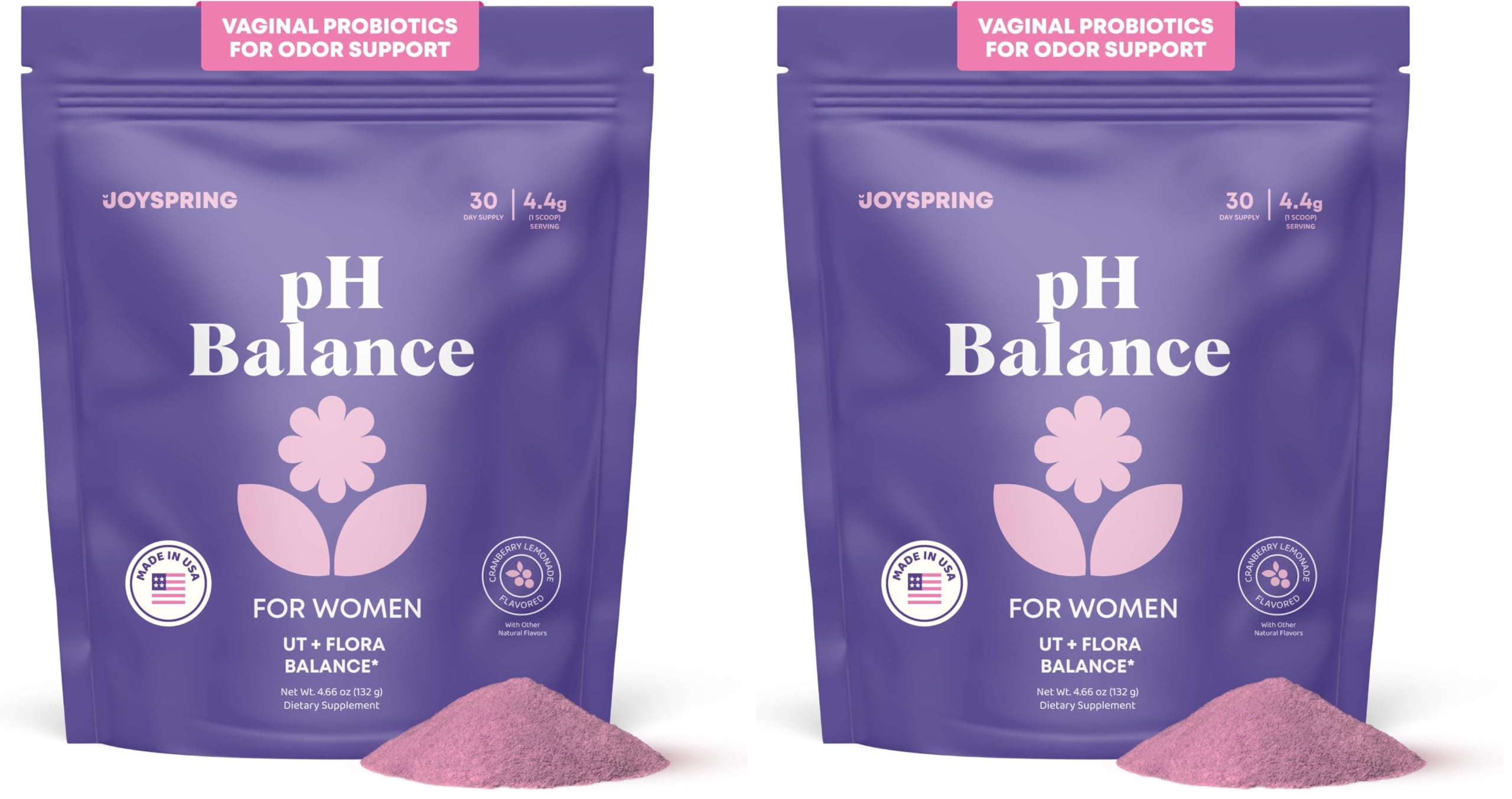 JoySpring pH balance bottle with pour supports daily vaginal care balance