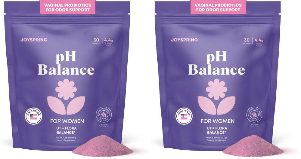 JoySpring pH balance bottle with pour supports daily vaginal care balance