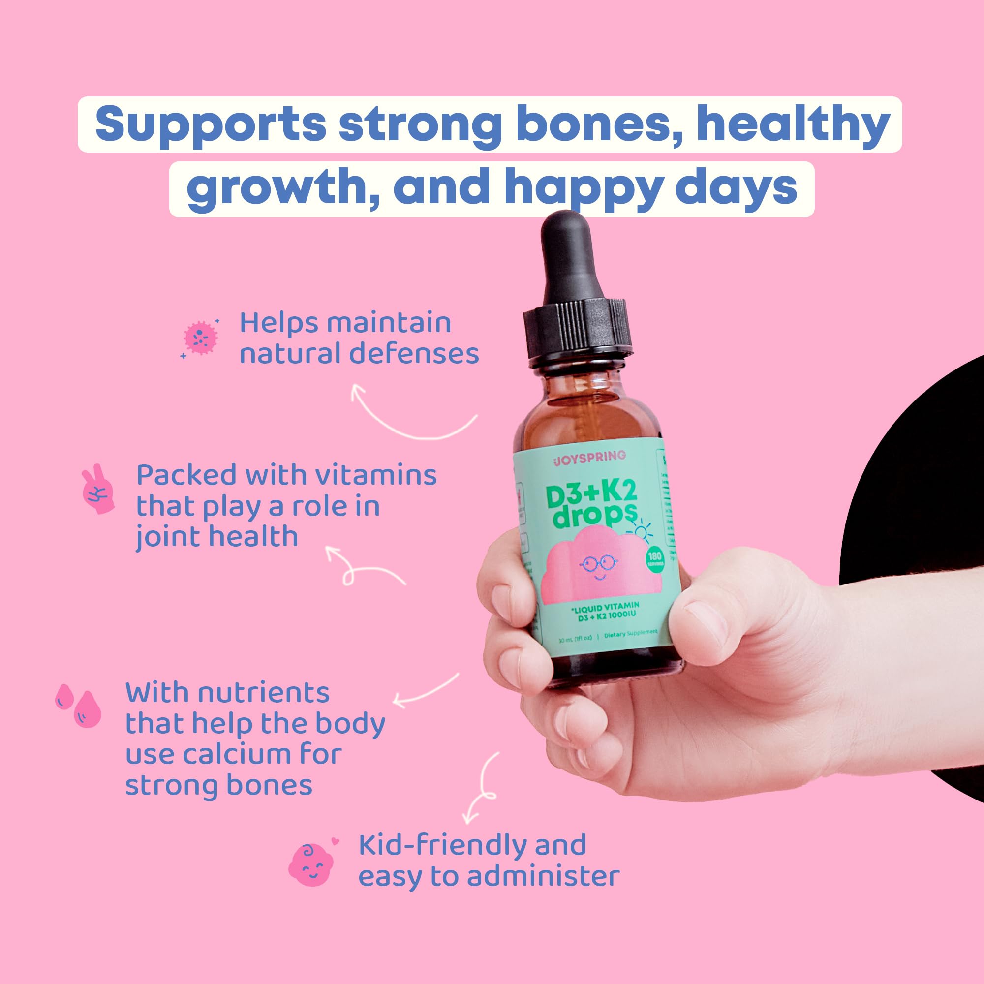 JoySpring US-made vitamin D3 drops for quality you can trust
