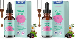 JoySpring Vital Vits bottle pour demonstrates easy dosing for kids