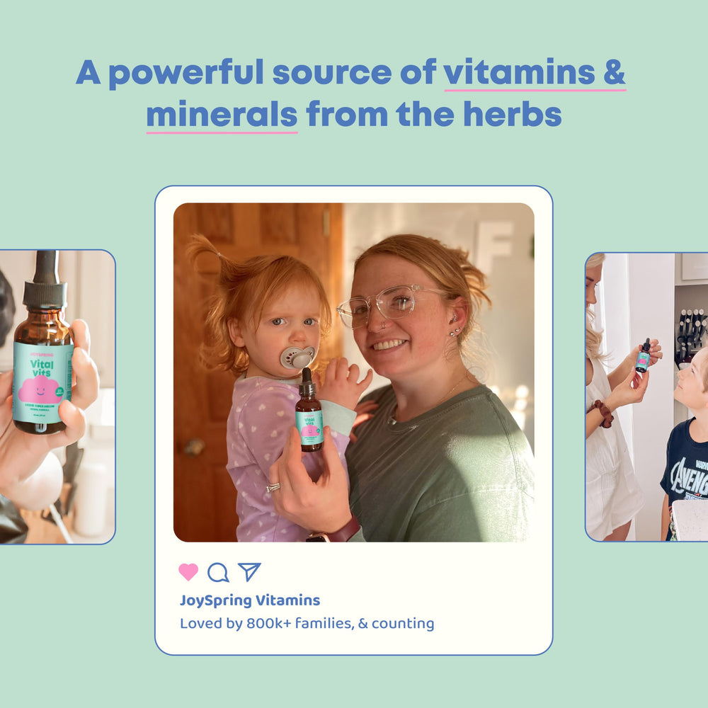 JoySpring Vital Vits natural flavor splash makes mixing kid-friendly