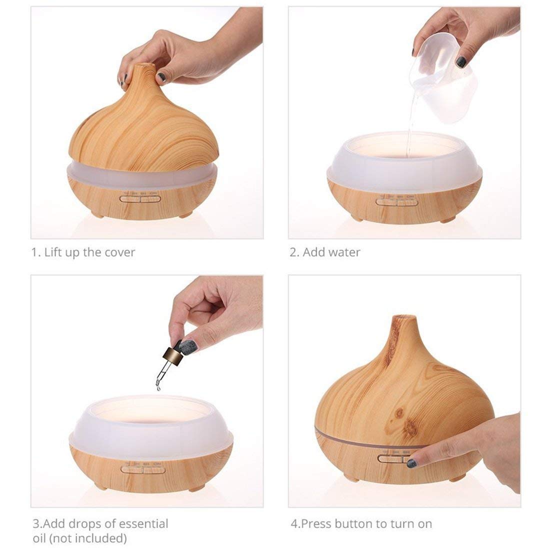 JoySusie 500ml diffuser tank provides hours of continuous aroma in any room.
