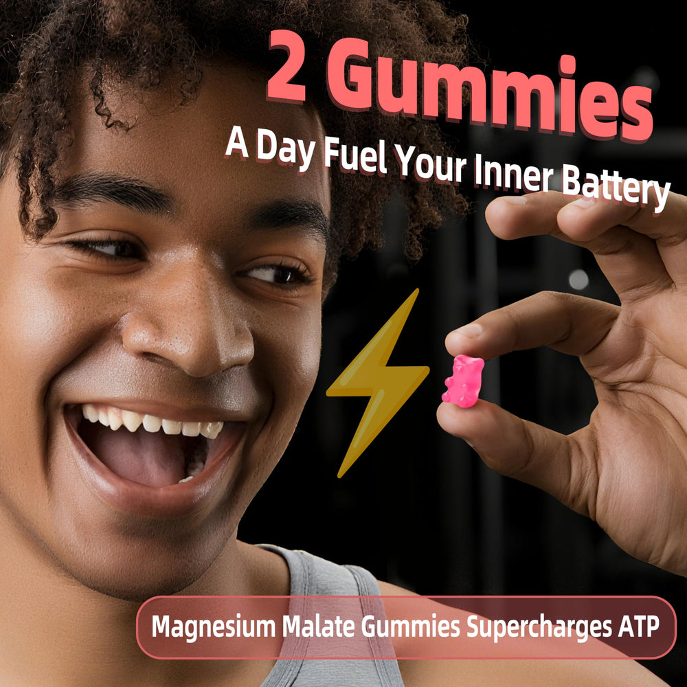 Gummies in hand illustrate a tasty way to support focus.