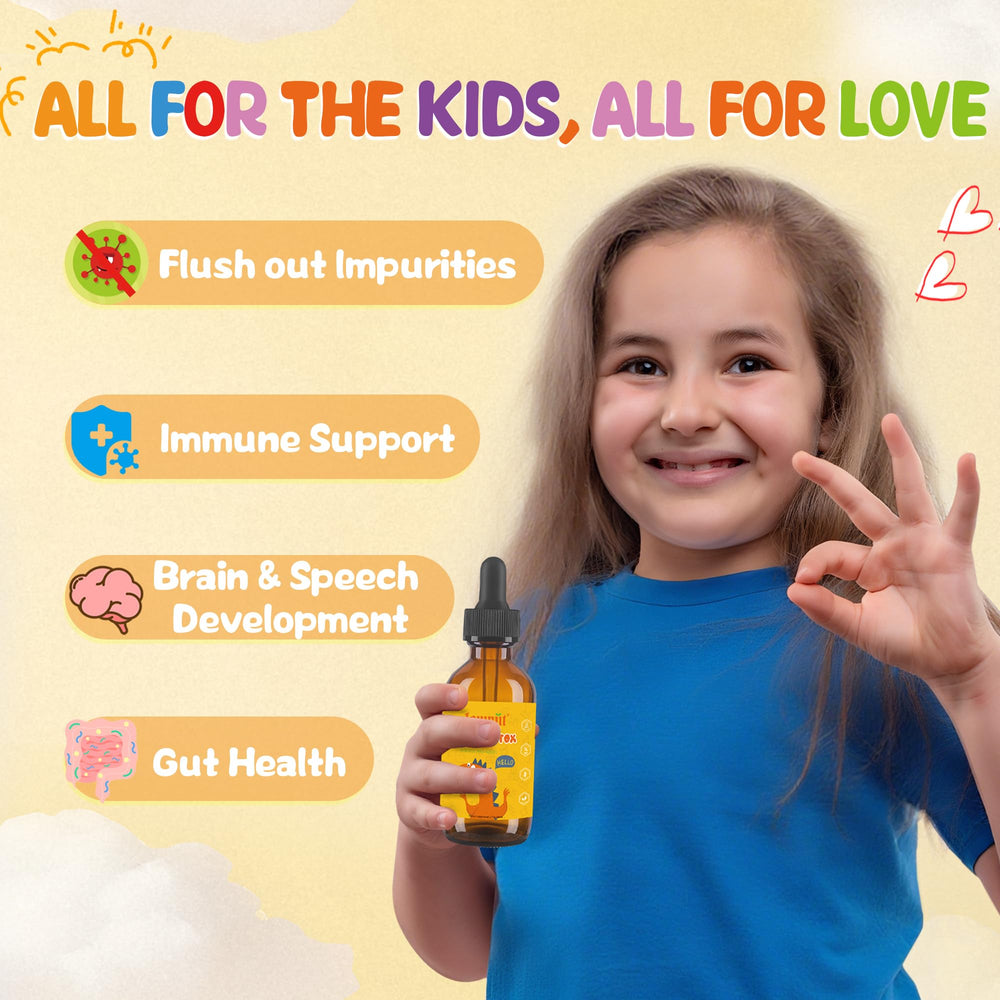Joywiit Zeolite Detox for Kids label-front communicates safety and daily-use details.