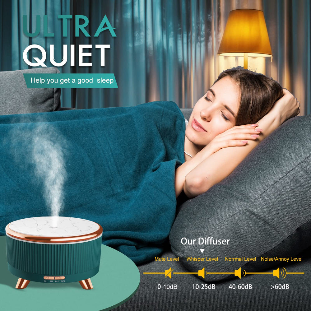 Jpord diffuser operates quietly for restful spaces.