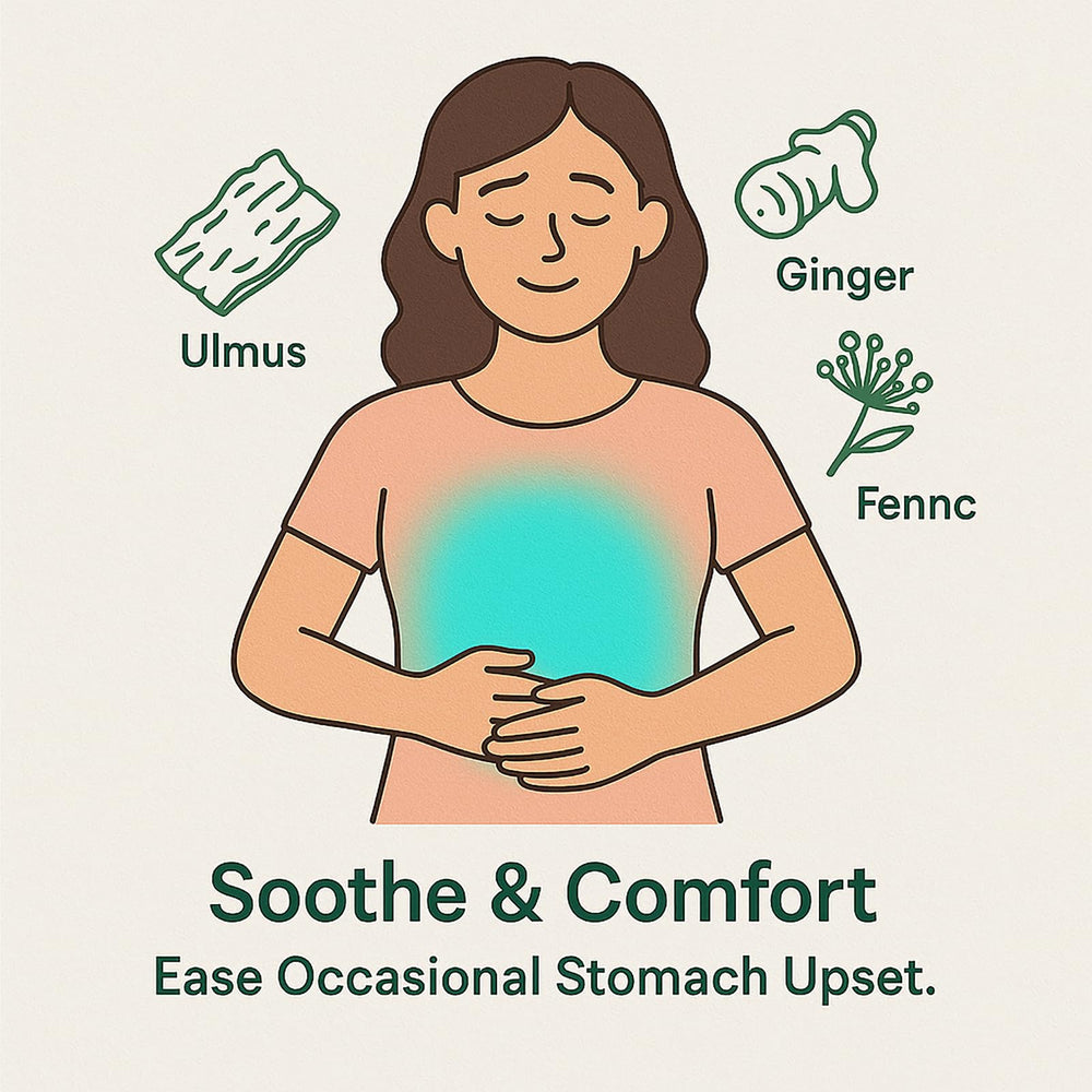 Jqewlg GutCore digestive-wellness-scene conveys a calm, routine-friendly habit.
