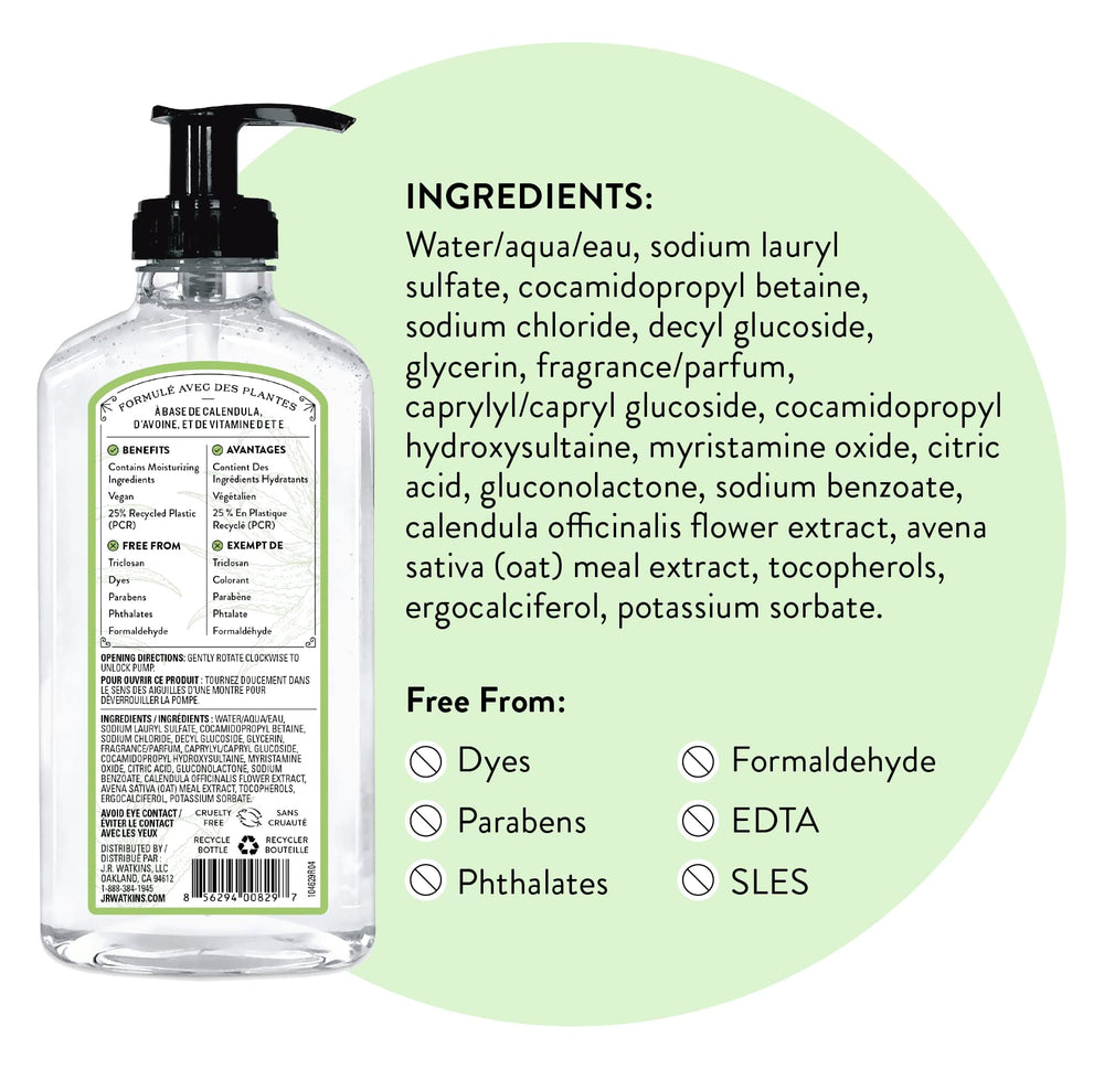 Soap bottle shown in a bathroom or kitchen setup.
