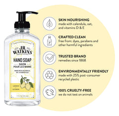 Close-up foaming lather from JR Watkins Lemon Hand Soap.