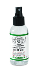 JR Watkins Menthol Camphor Relief Mist four-pack ideal for travel and gym bags