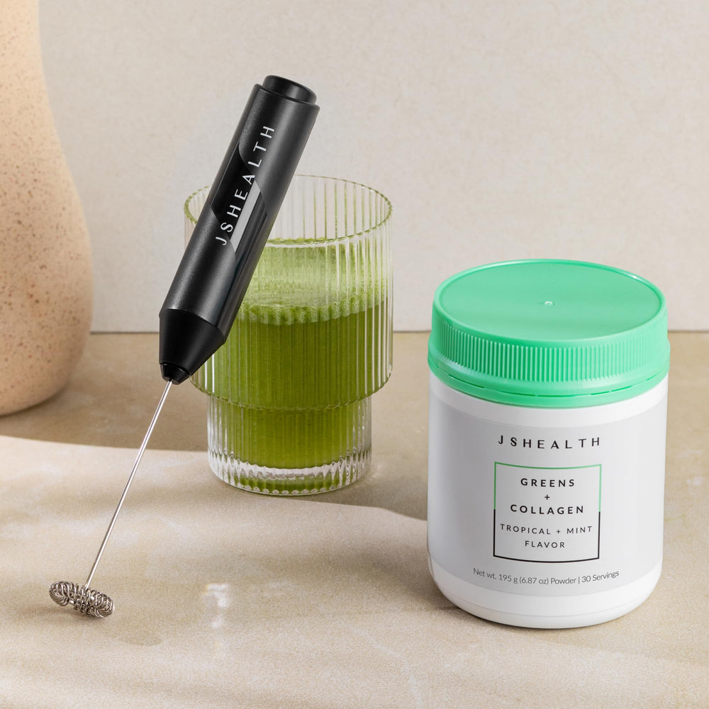 JSHealth Marine Collagen Peptides pack highlights nourishing skin, hair, nails support.