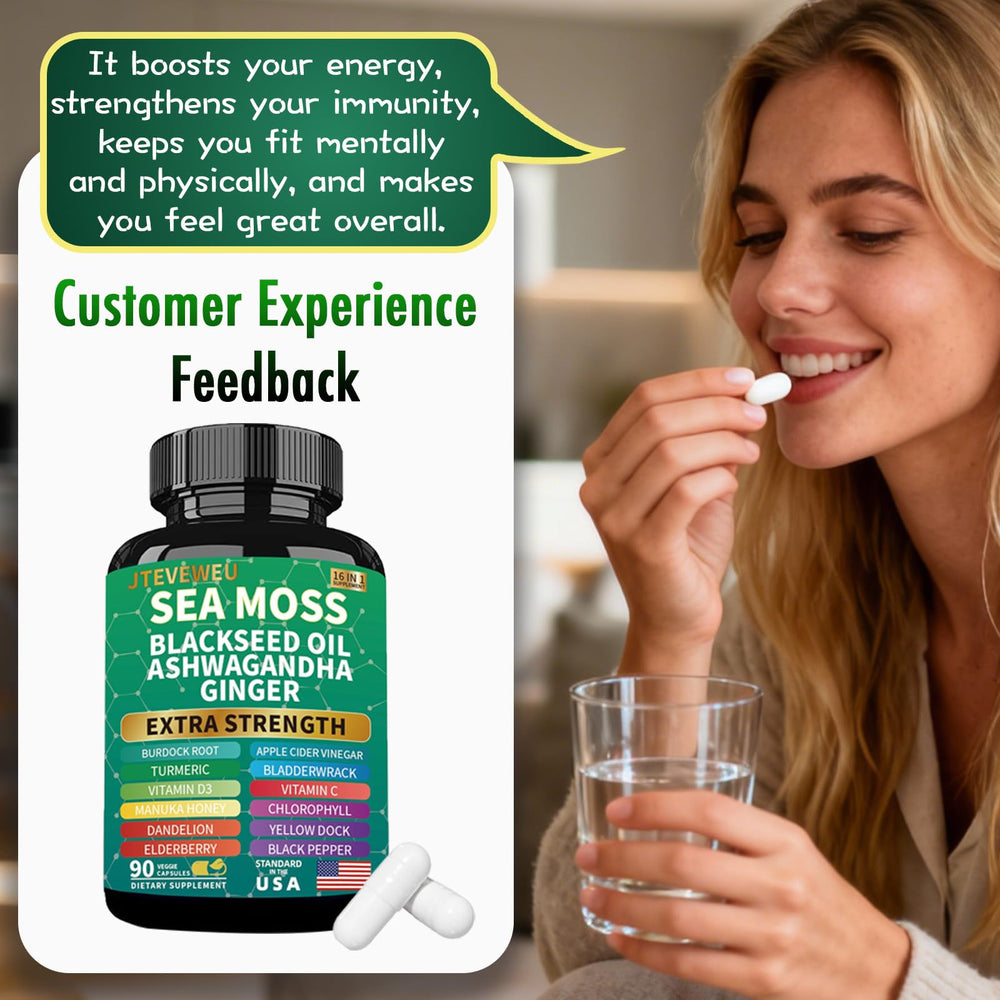 JTEVEweu Bladderwrack capsules with mineral-rich daily nutrition.
