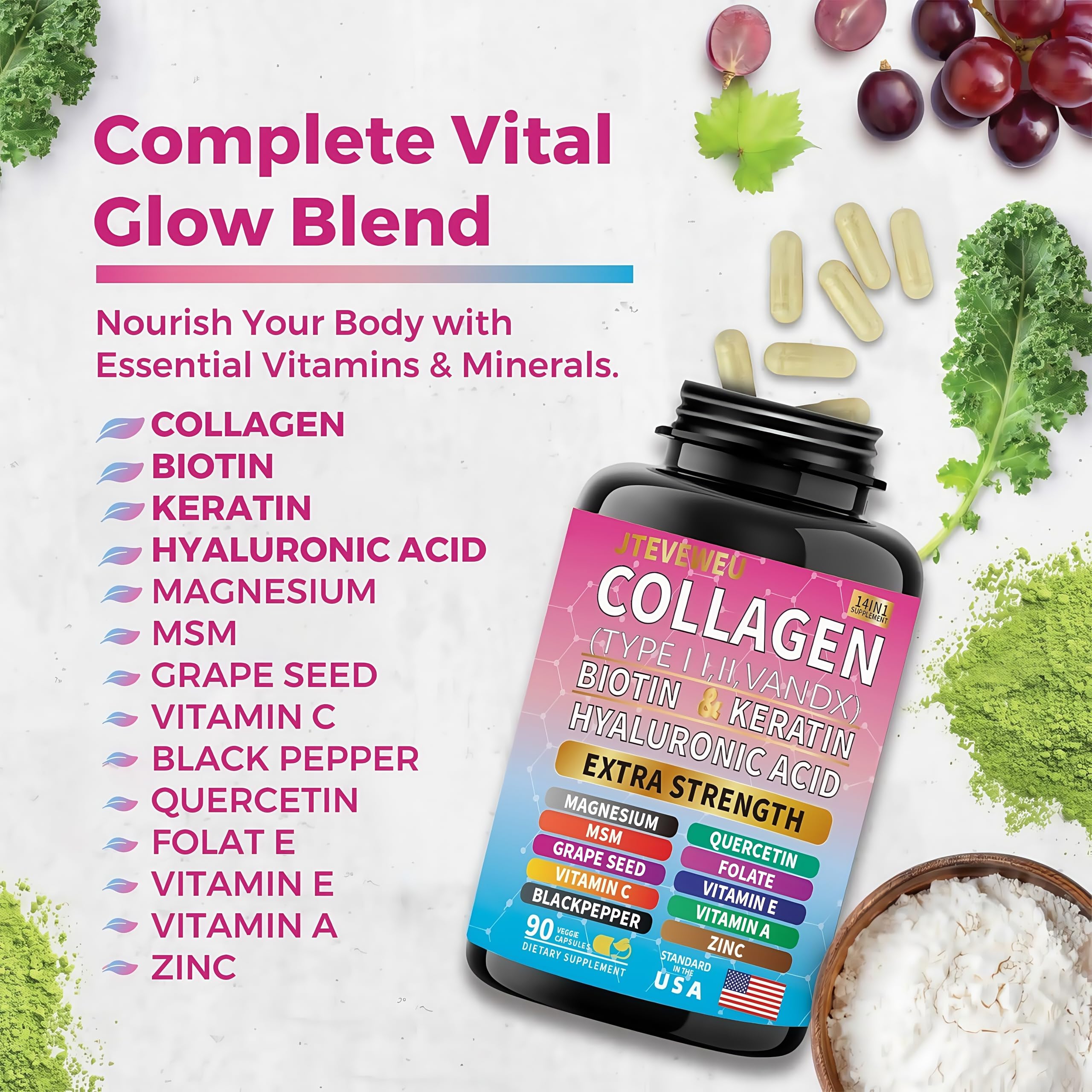 JTEVEweu lifestyle ritual capsules promoting radiant skin and confidence.