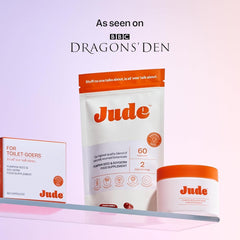 Close-up of Jude Bladder Strength pills supporting urinary control for women.
