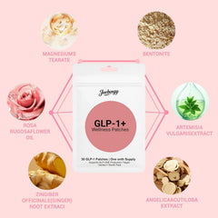 Juebingy GLP-1 patch placed on the stomach for flexible wear.