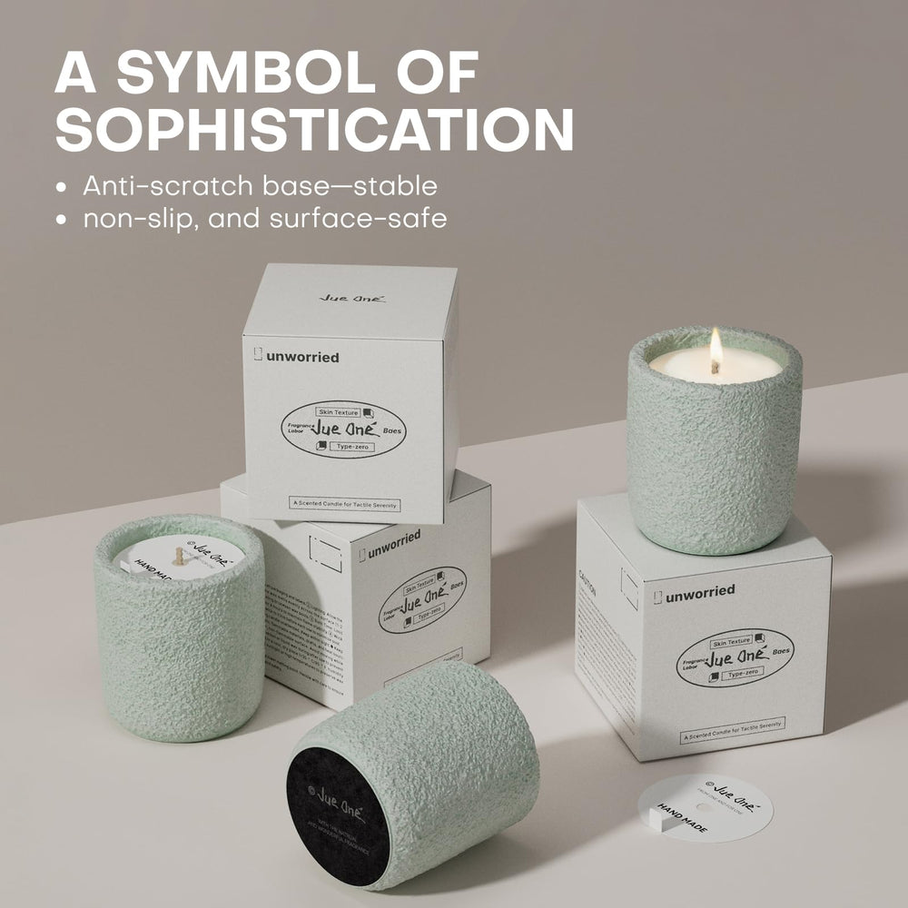 JueOne decorative candle as a centerpiece for modern interiors.