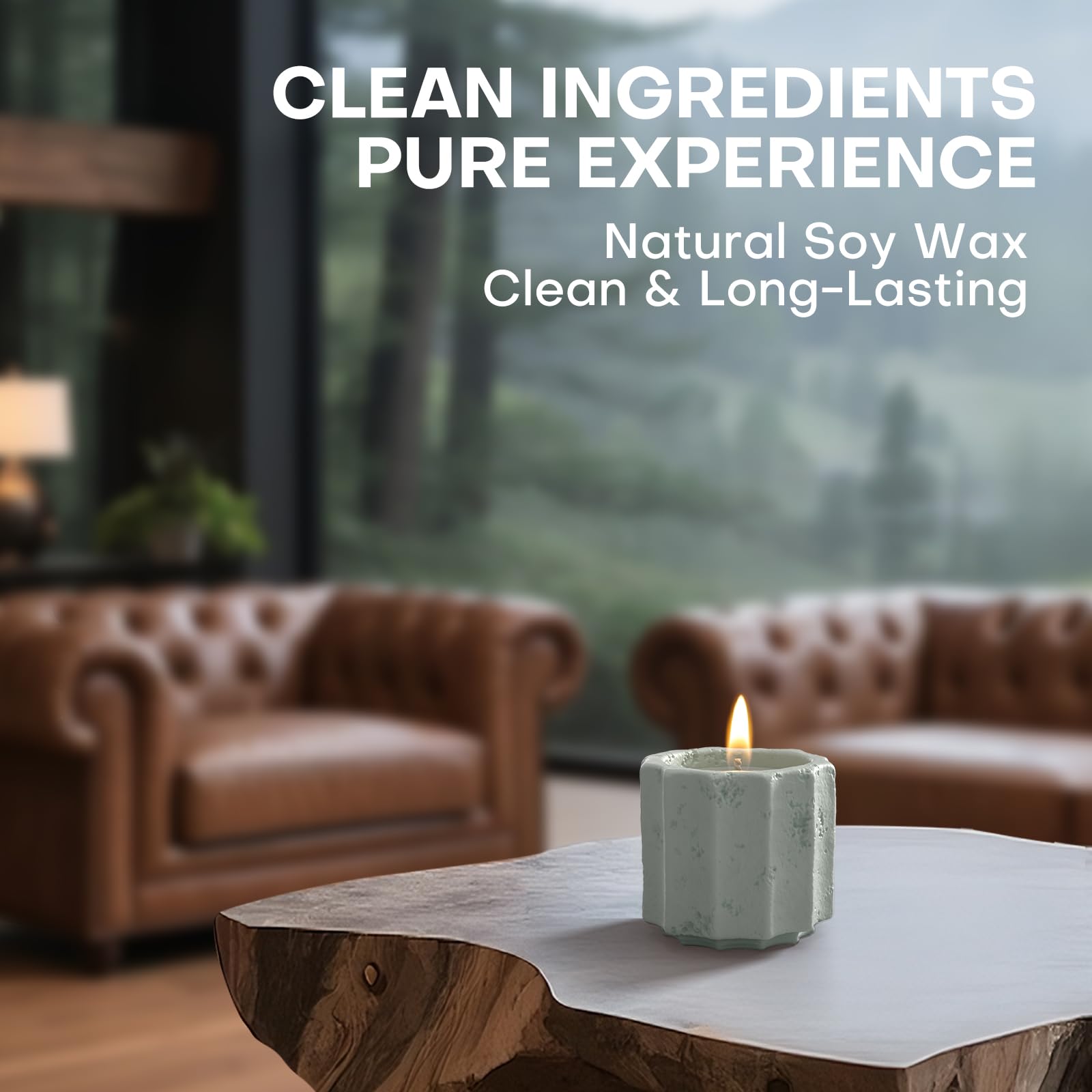 Mint Rosemary fragrance refreshes the mood in any room.