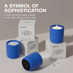 JueOne natural soy wax burn cleanly for a smokeless ambience.