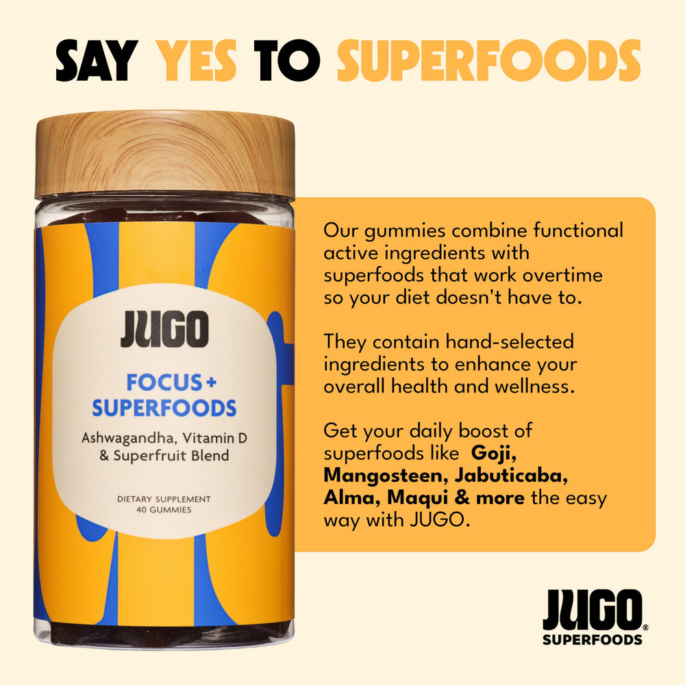 JUGO Superfruit blend fruits highlight antioxidant-rich formula