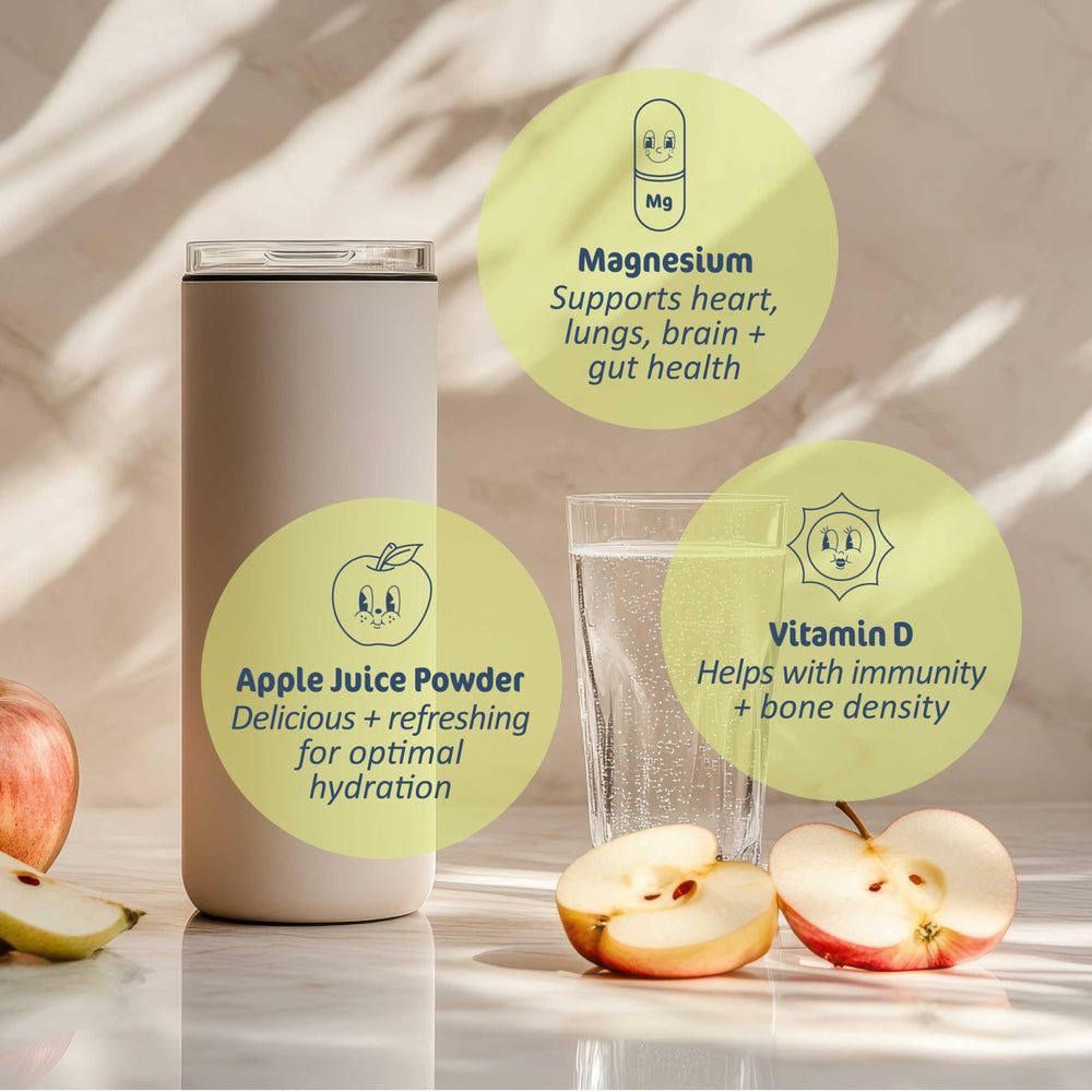 Juice Doctor minimalist-formula badge highlights absence of fillers.