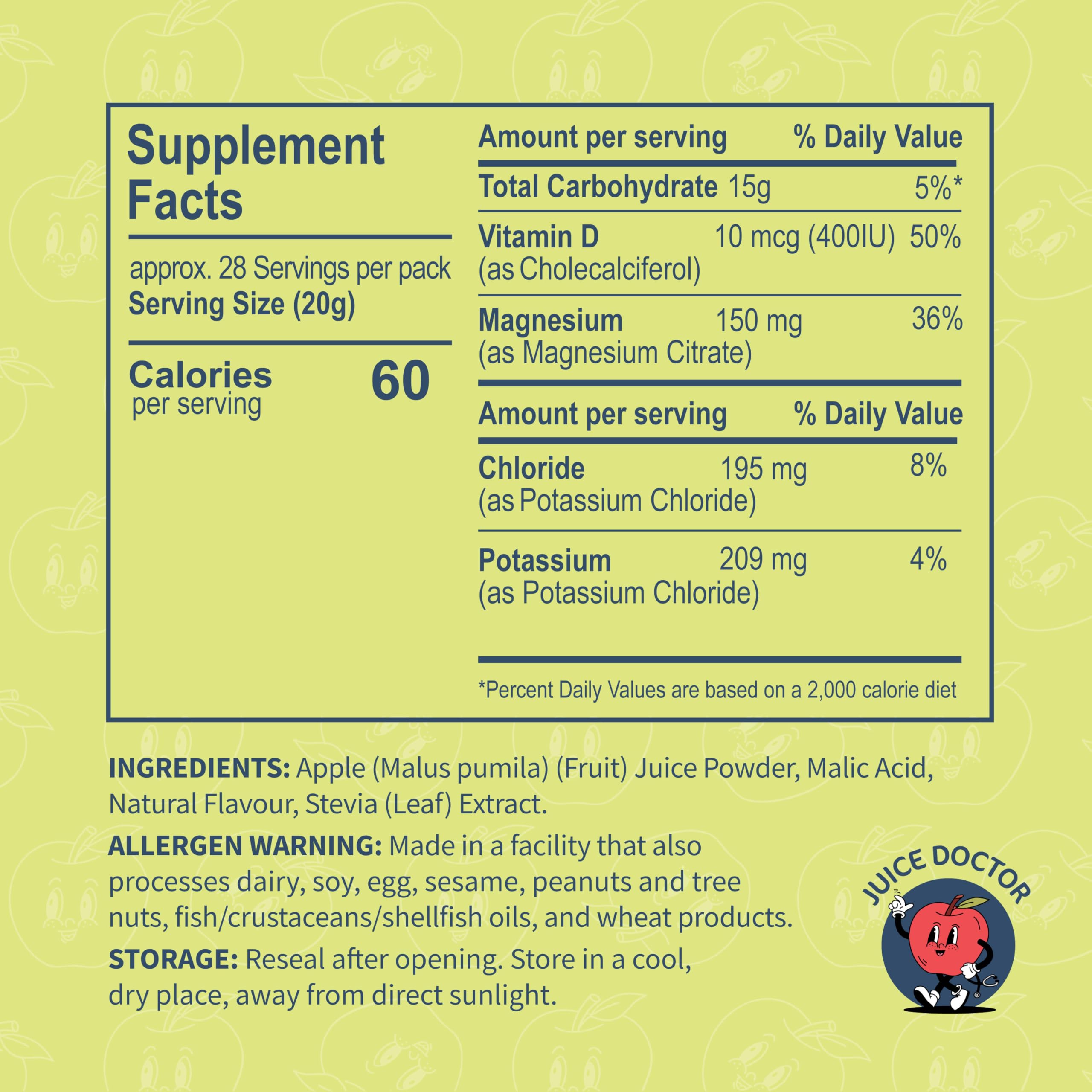 Juice Doctor non-gmo gluten-free seal supports simple plant-based hydration.