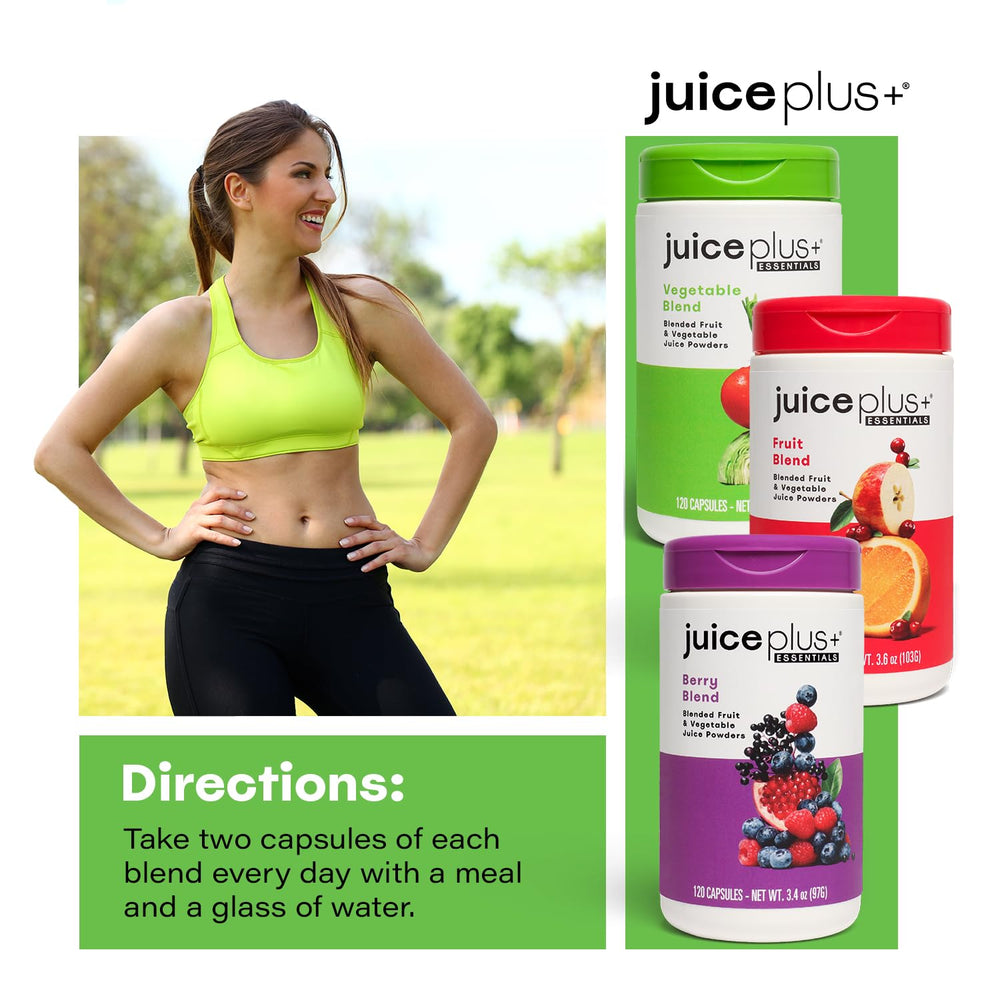Juice Plus+ capsule pour close-up demonstrates quick and easy dosing.