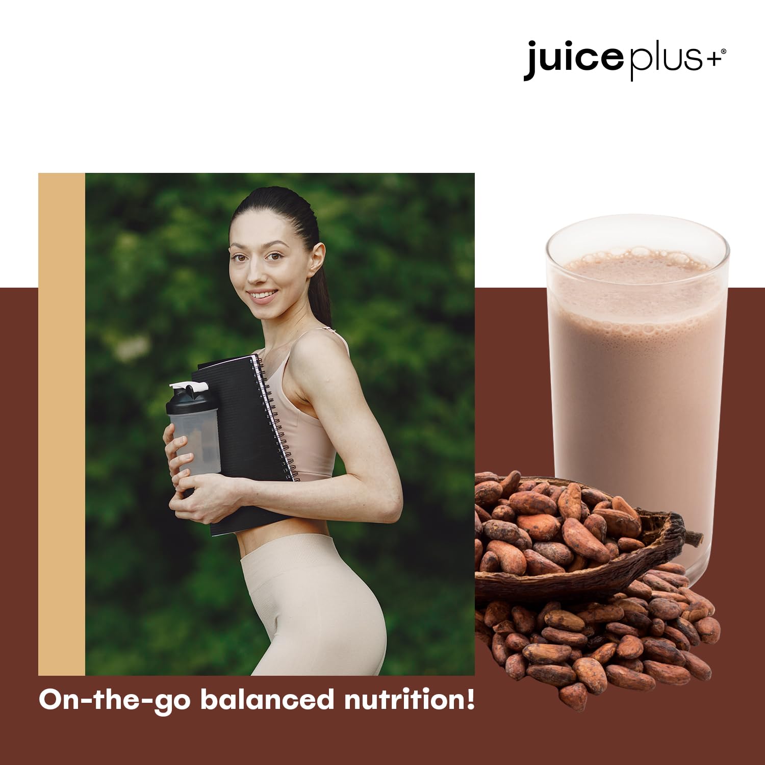 Person on the go with a Shake for busy mornings and convenient fuel.