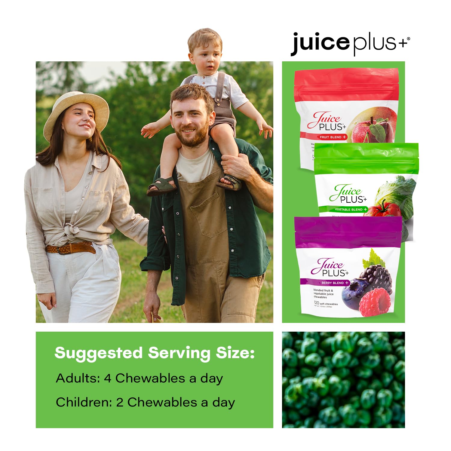 Juice Plus+ vegan gummies suitable for plant-based diets.