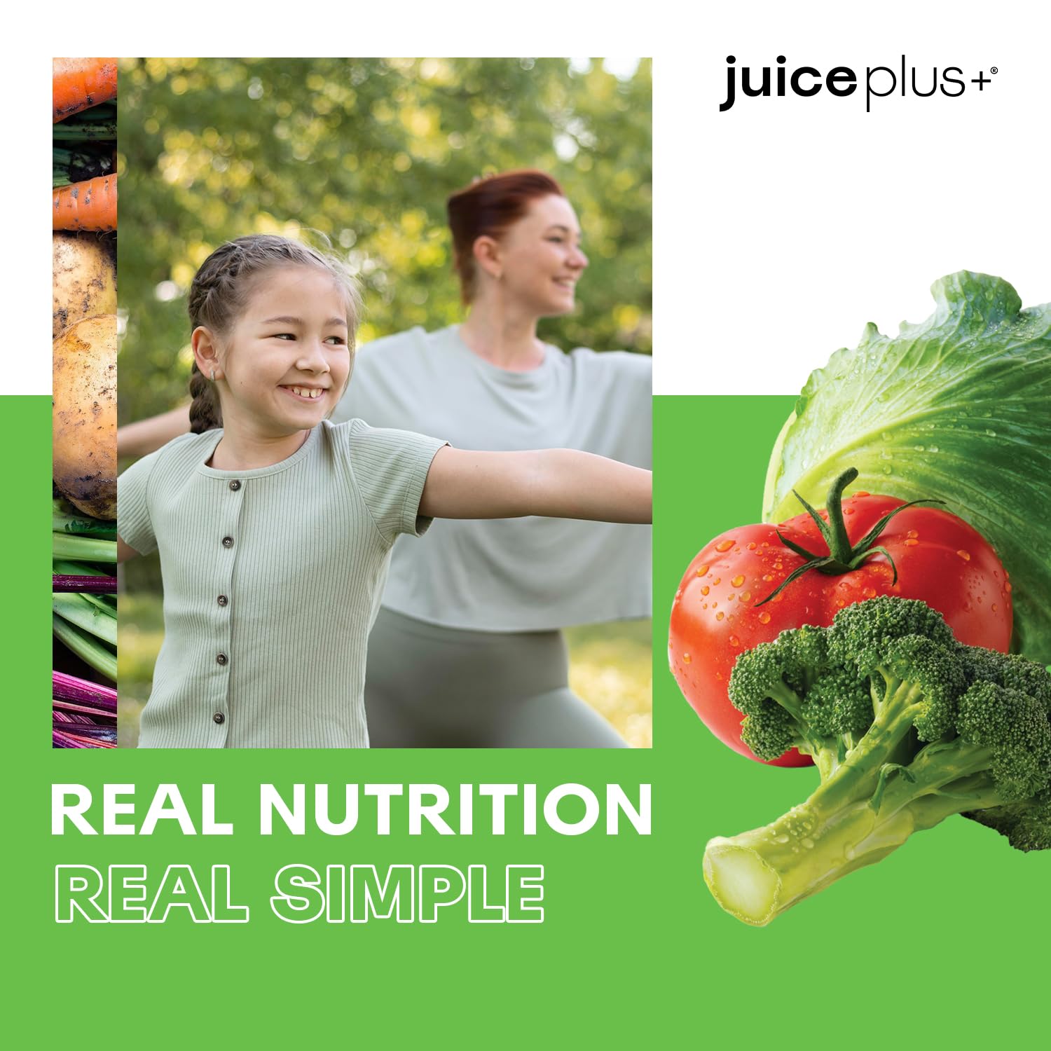 Juice Plus+ chews enjoyed by kids, a tasty way to include vegetables.
