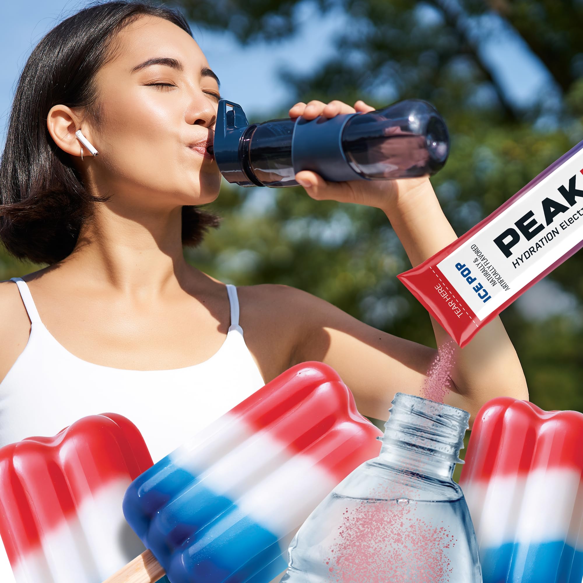 Juicy Mixes PeakH2O On-the-go pack ideal for gym and travel hydration
