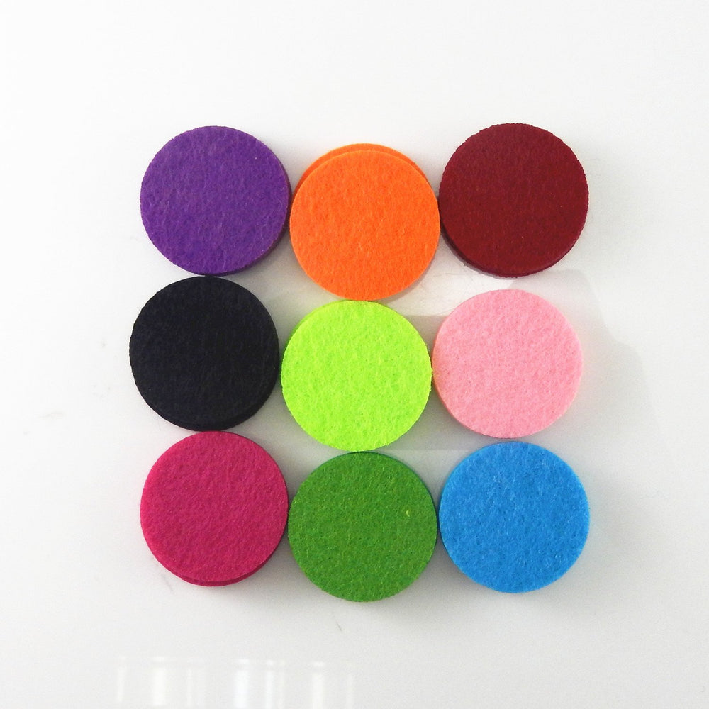 Julie Wang 30mm diffuser necklace pads provide long-lasting scent diffusion.