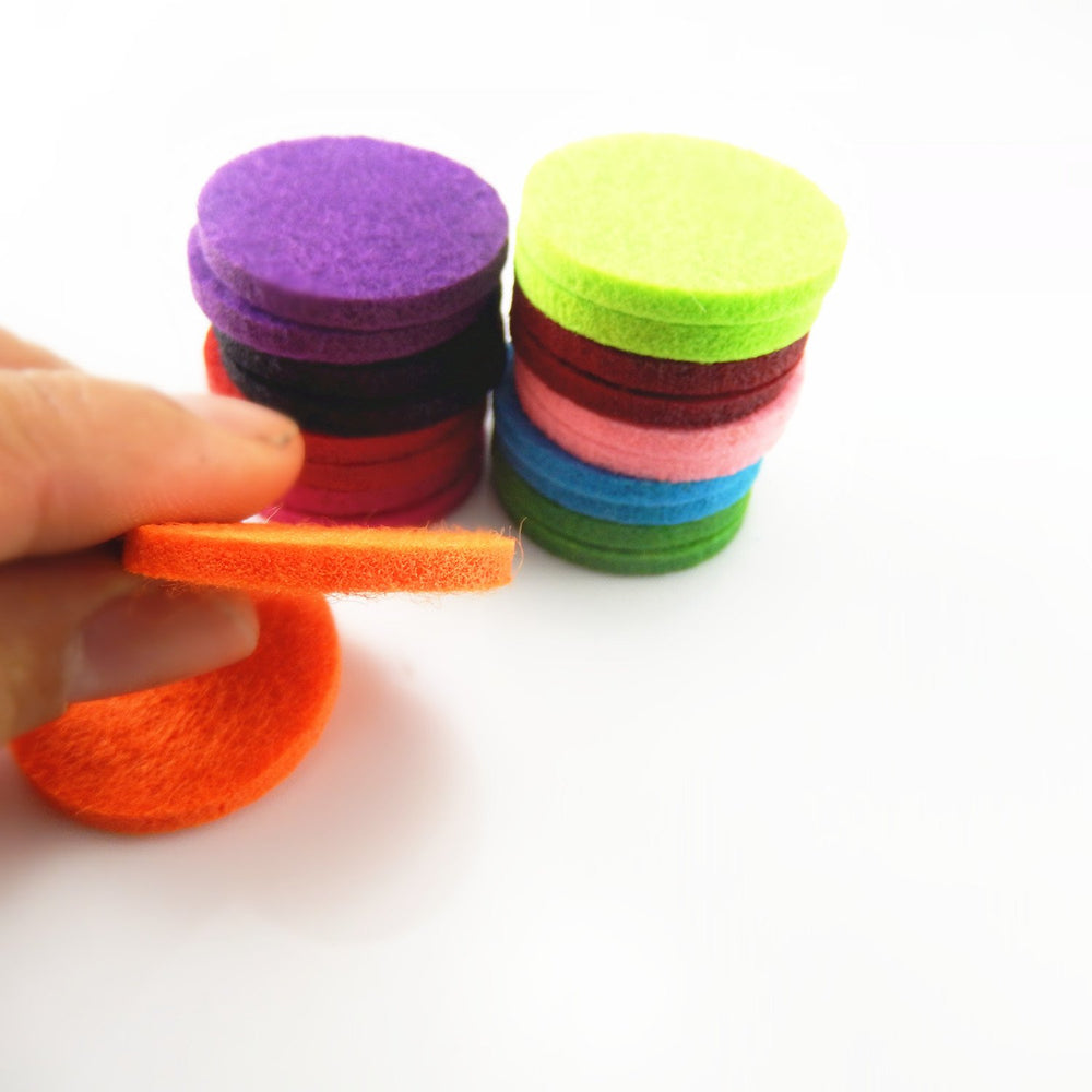 Julie Wang washable thickened felt pads, 30mm, reusable for ongoing scent.