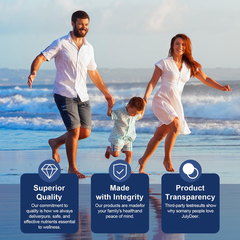 JulyDeer immune-support presentation hints at holistic well-being benefits.