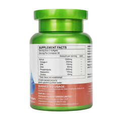JulyDeer Krill Oil softgels close-up for easy daily intake