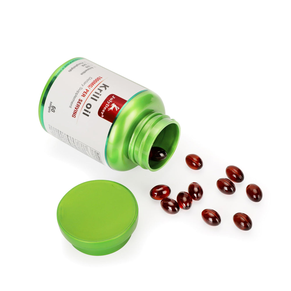 Lifestyle shot of a person with JulyDeer Krill Oil as part of daily wellness