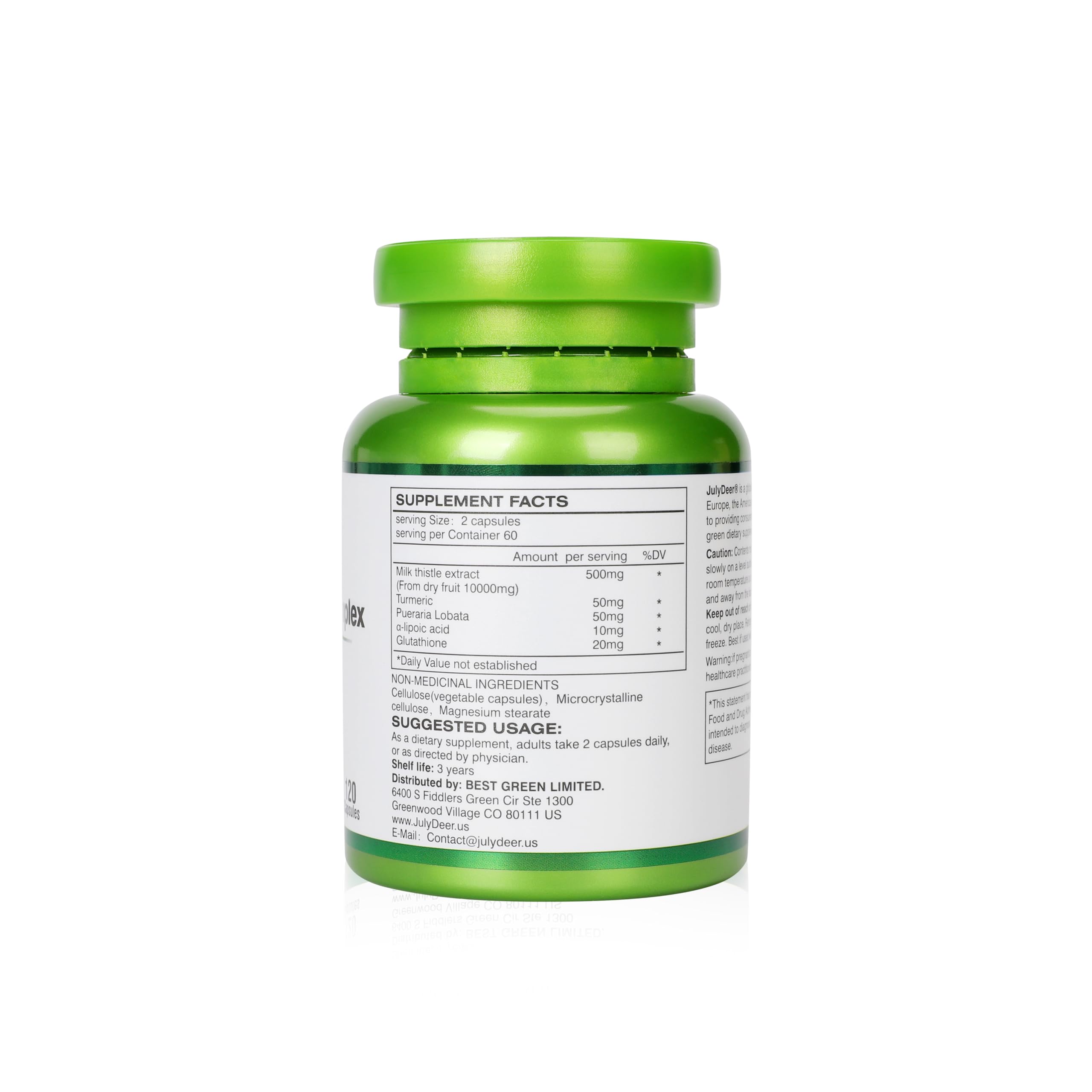 JulyDeer pueraria lobata capsules pack indicates herbal balance support.