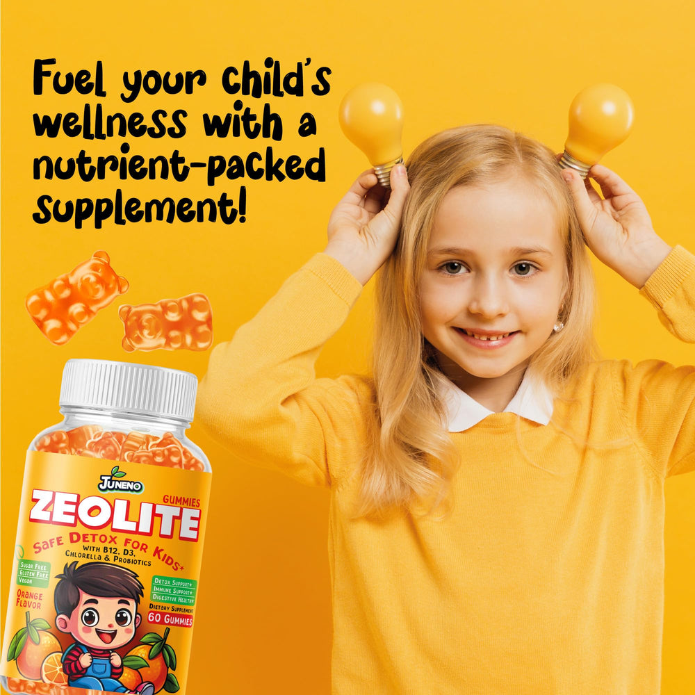 Gluten-free Juneno Zeolite Detox Gummies suitable for sensitive diets.