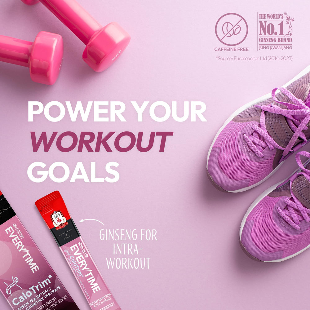 Everytime CaloTrim green tea extract detail boosts focus during training