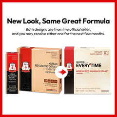 Jung Kwan Jang Everytime red ginseng stick close-up highlights 3,000mg potency.