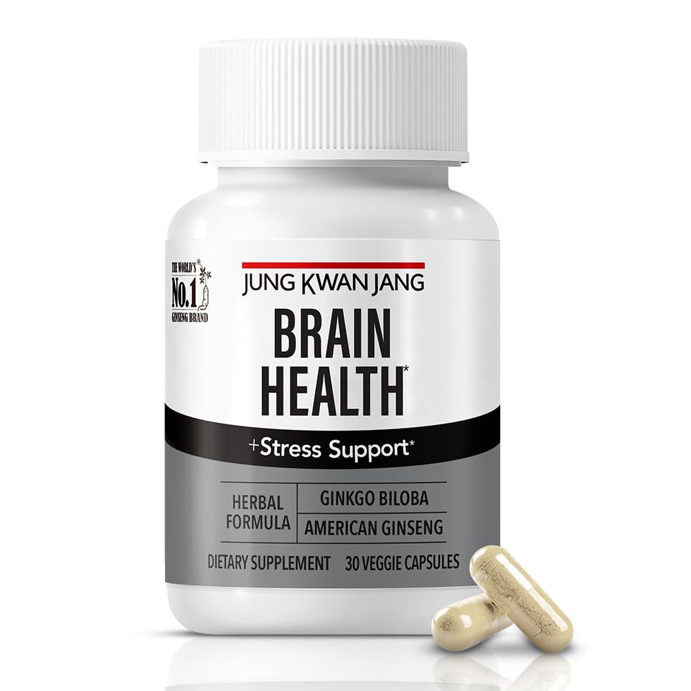 Jung Kwan Jang ginkgo biloba bottle closeup showing focus support