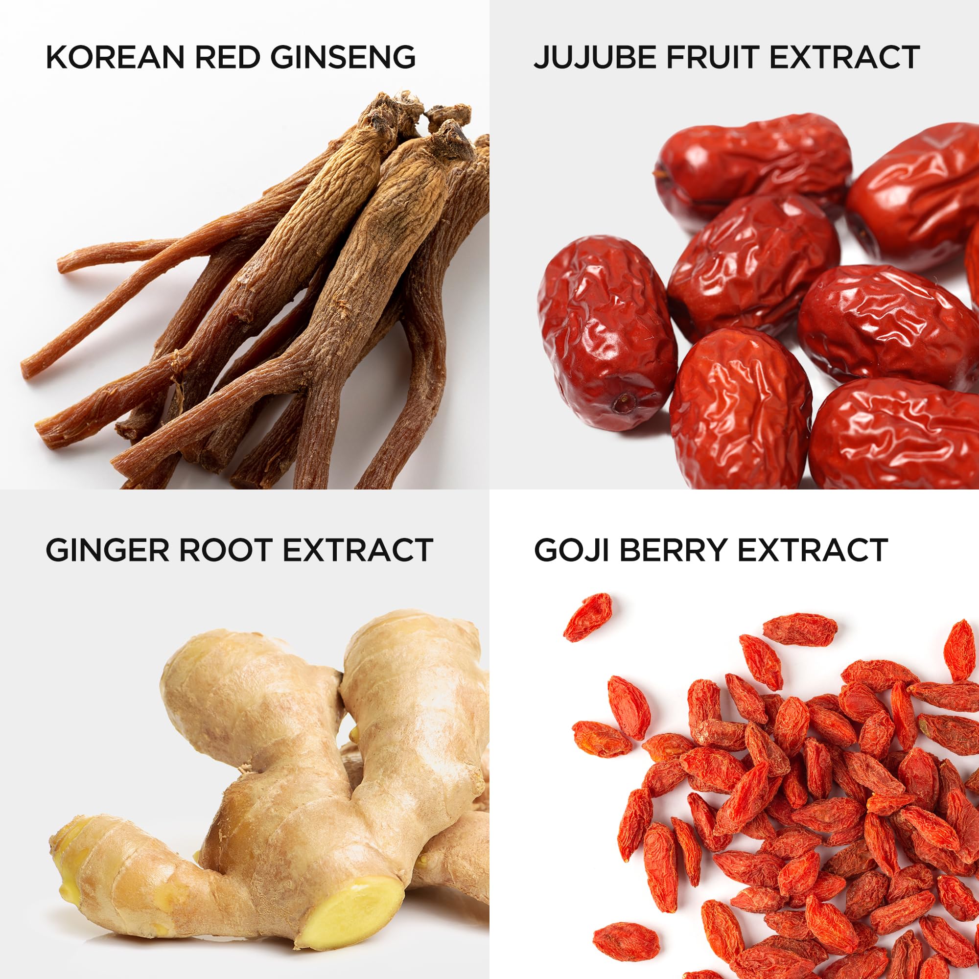 JungKwanJang Vital Tonic ingredients pack showing ginseng and ginger