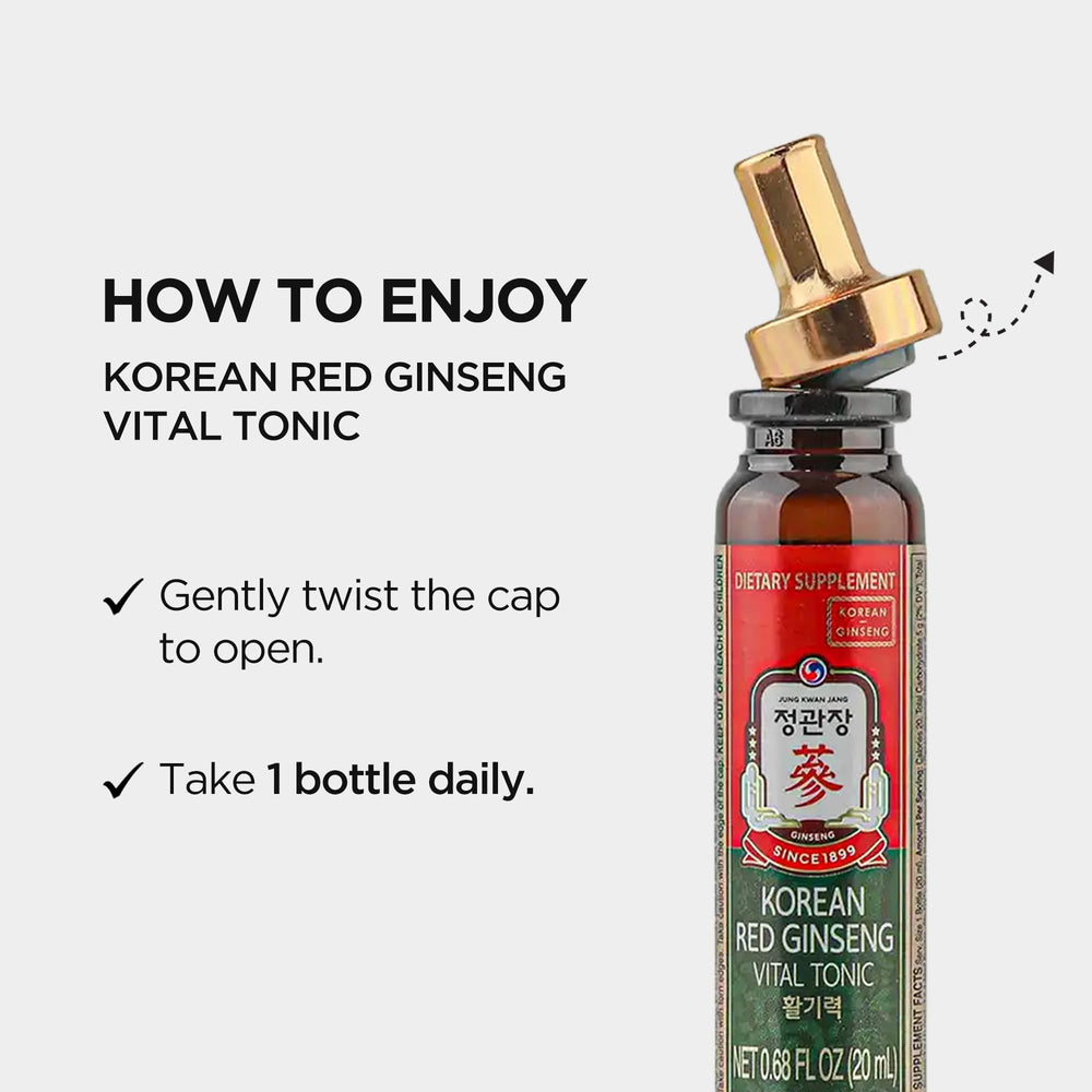 JungKwanJang Vital Tonic packaging on a countertop for daily use
