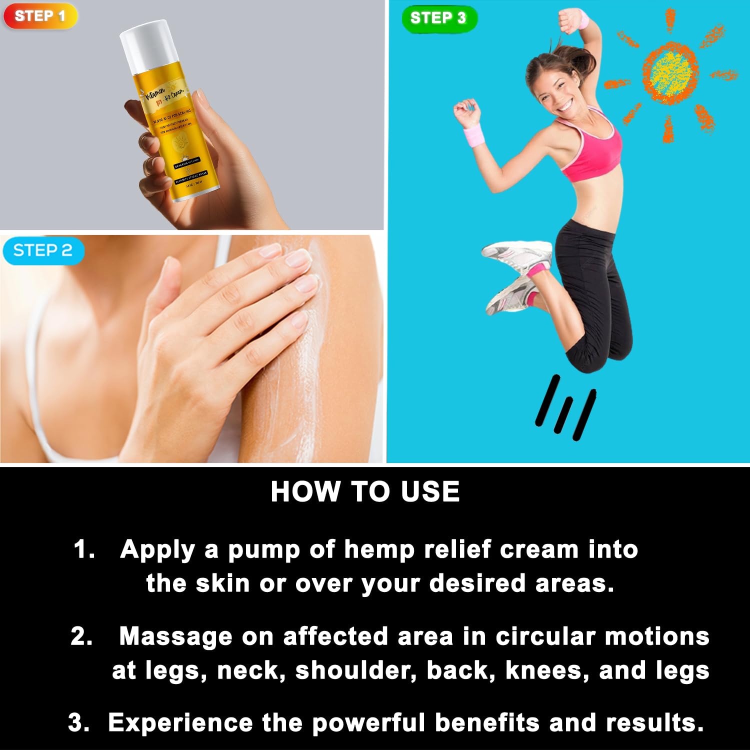 Jungle Nature Vitamin D3-K2 Cream massage texture helps skin feel smooth.