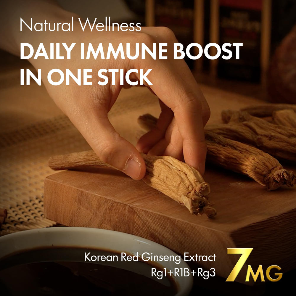 JUNGWONSAM per-stick 7mg ginsenosides shows consistent daily dose.