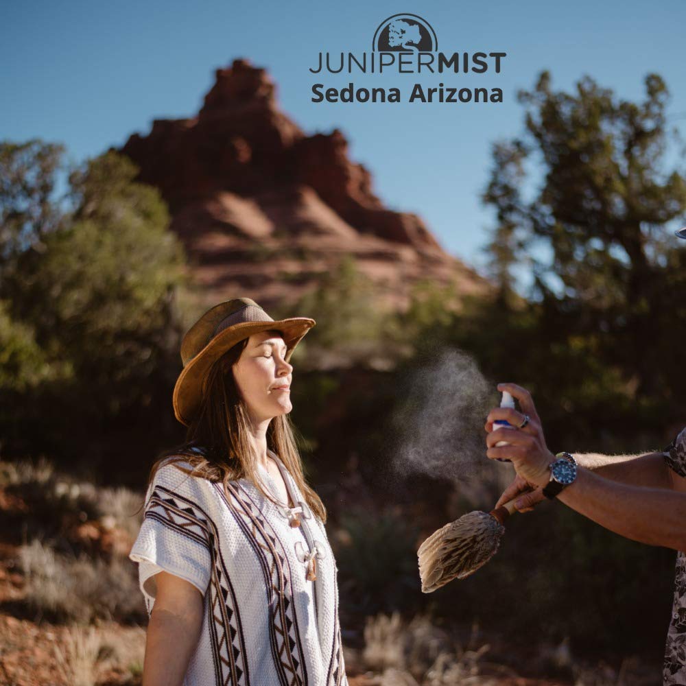 JuniperMist meditation space spray creates a smokeless cleanse for focus.