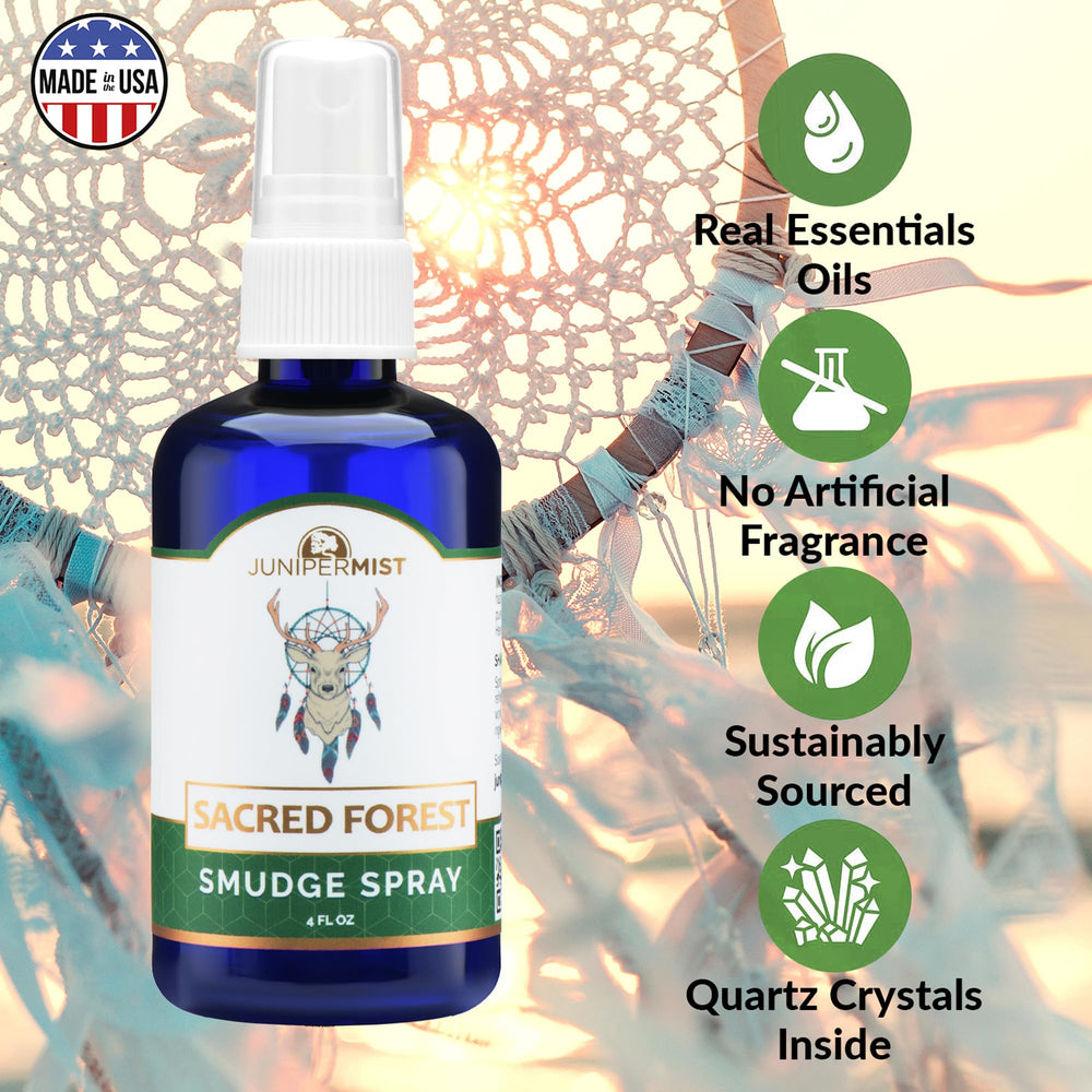JuniperMist Sedona-made bottle reflects handcrafted care for sacred forest rituals.