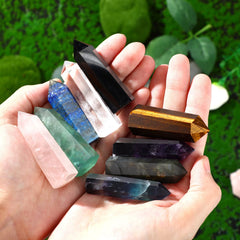 Junkin clear quartz wand supports clarity and focus.