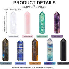 Junkin healing crystal wand in clear quartz for crystal-clear focus